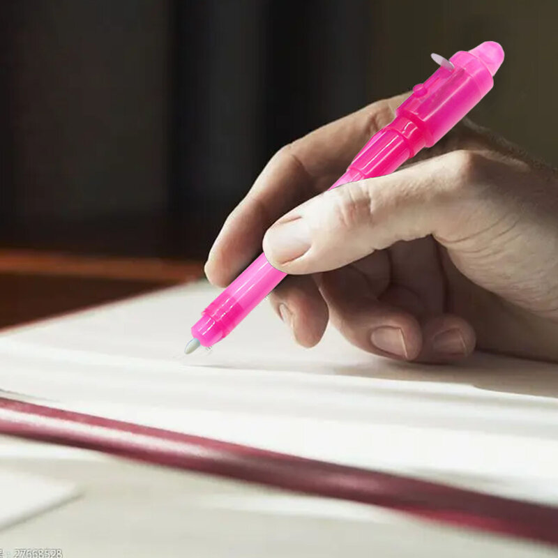 Невидимая ручка с чернилами, ультратонкая шпионская ручка, невидимая чернильная ручка с УФ-лампой для секретного дня рождения, сообщения, секретной информации для письма