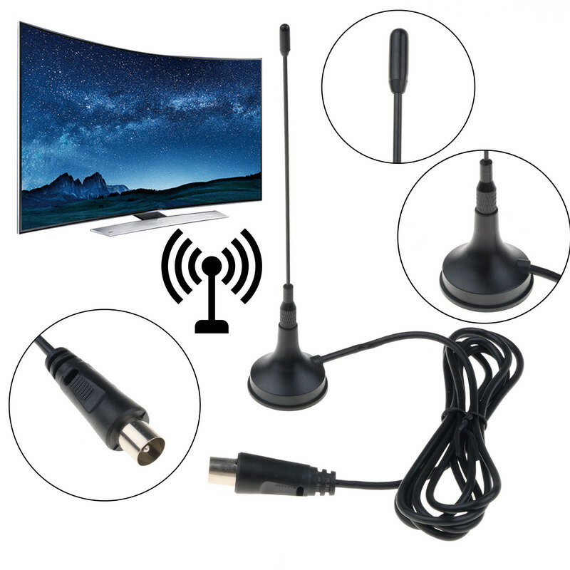 Freeview HDTV Digital antena TV, penerima sinyal dalam ruangan 5dBi DVB-T T2 Mini Aerial Booster CMMB telepison untuk TV pintar