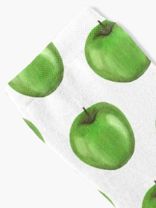 Green Apple - Minimalist Painting Socks Funny Socks Men Man Socks