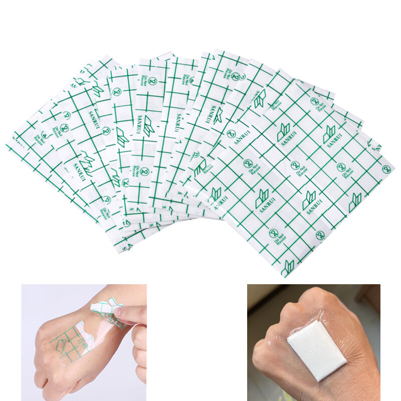100Pcs Adhesive Waterproof Wound Dressing Film Medical Plaster Fixation PU Film Tattoo Sticker Skin Protective Tattoo Aftercare