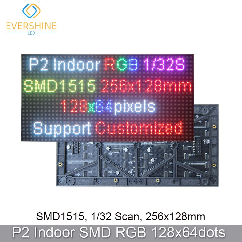 Бесплатная доставка Высокое разрешение P2 SMD2121 128x64 пикселей RGB полноцветная внутренняя Светодиодная панель матрица LED рекламный ТВ дисплей экран