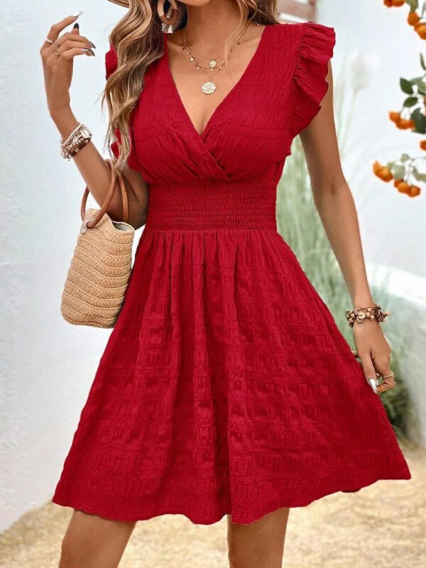 vestidos cortos de verano para mujer 2024,vestidos baratos con envíos gratis,vestidos rojo para mujeres elegante,nuevo en vestidos 2024,ropa de mujer,vestidos para playa