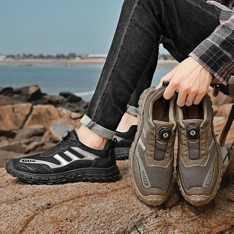Scarpe da uomo Outdoor traspirante classico uomo mocassini Casual scarpe da passeggio in rete scarpe da ginnastica da uomo Sneakers moda scarpe per il tempo libero