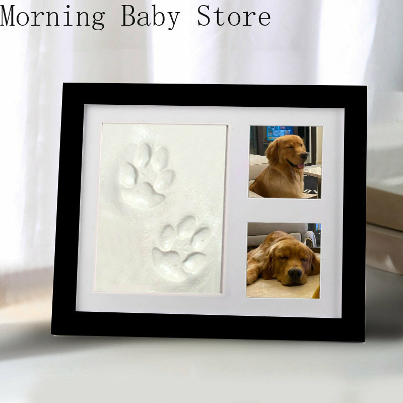 Newborn Baby Hand Foot Print DIY Photo Frame with Mold Clay Imprint Kit Non-toxic Baby Souvenirs Baby Milestone Decor Gifts