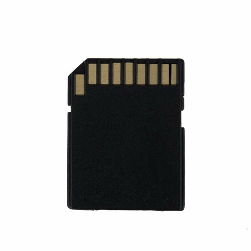 Hitam Ukuran Penuh 31*23*2Mm Dapat Dikunci untuk Melindungi Isi Pembaca Kartu TF Konverter Adaptor Kartu Memori Mikro SD Ke SD