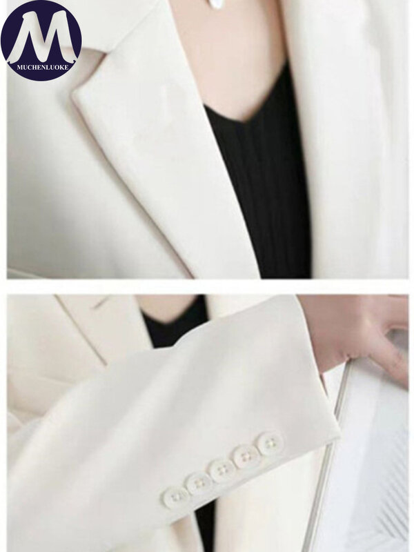 Blazer polyvalent à manches longues pour femmes, veste décontractée, combinaison de bureau, mode coréenne, printemps, automne, nouveau, 2024
