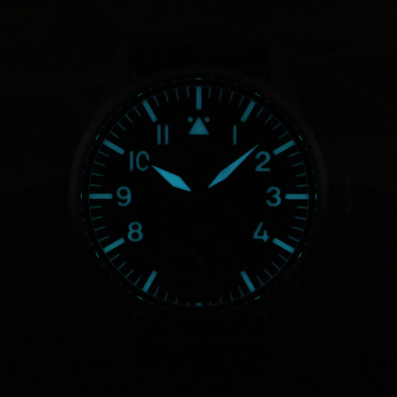 San Martin 41mm klasyczny zegarek ze stali nierdzewnej Pilot ST3621 ręczny zegarek mechaniczny dla mężczyzn prosty szafir wodoodporny 100m