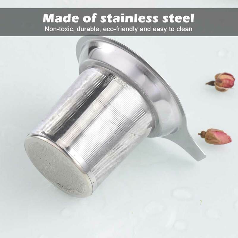 Pratical Stainless Steel Tea Strainer Mesh Infuser Basket For Mug Teapot Tea Accessories Loose Tea Leaf Infusers Herb Filter