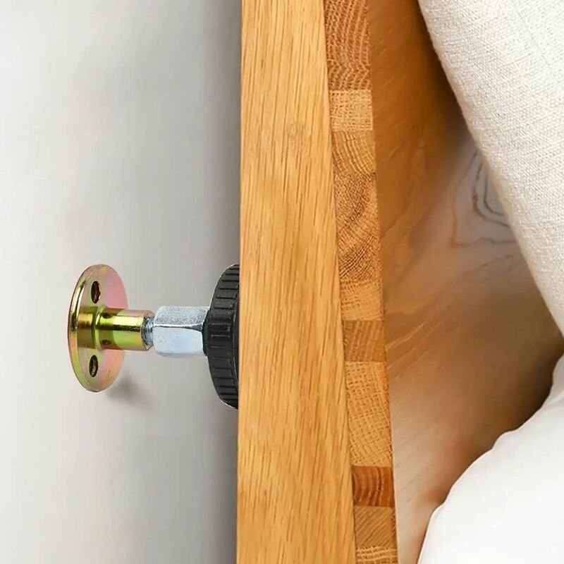 Adjustable Bed Frame Prevent Loosening Anti-Shake Headboard Stoppers Fixer for Cabinets Sofas Threaded Bedside Headboards