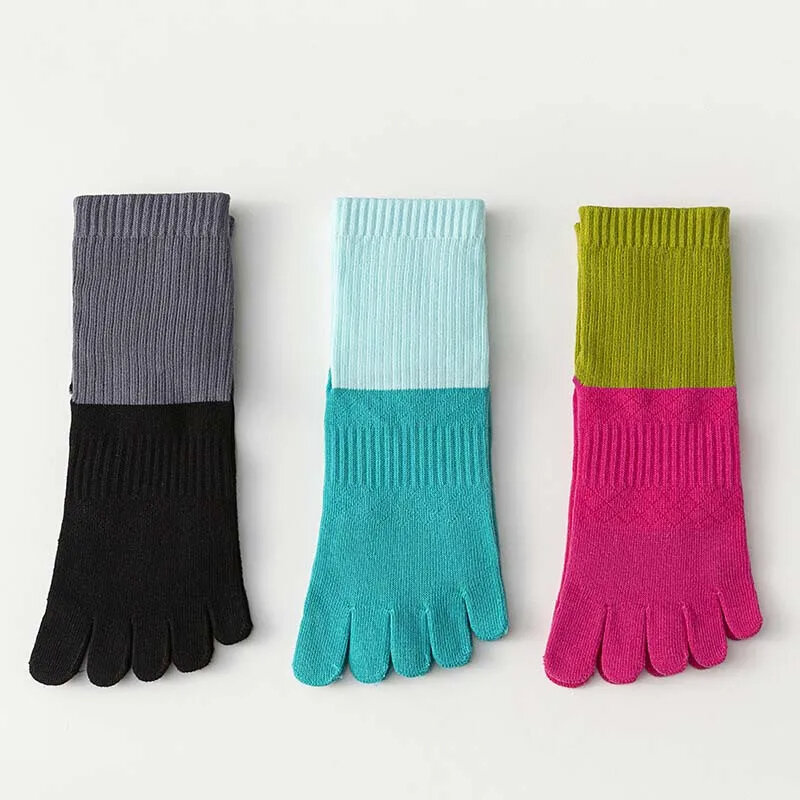 Calcetines antideslizantes de algodón y silicona para mujer, medias elásticas de cinco dedos para Pilates, Yoga y Ballet, 25 pares