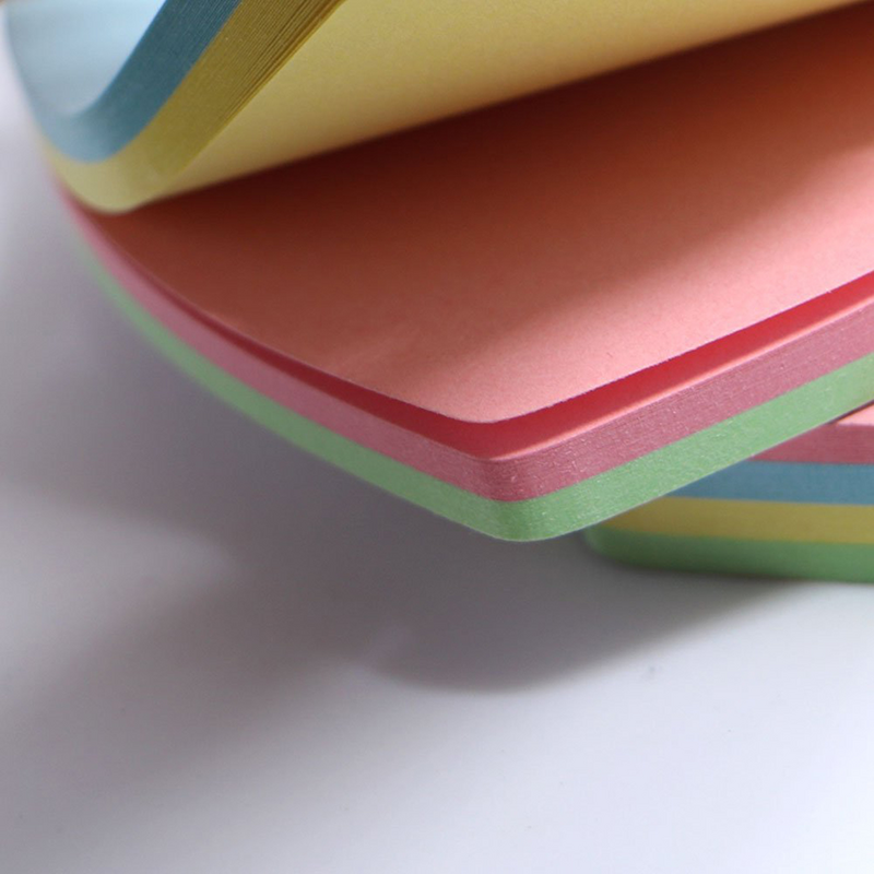 Cores brilhantes Self- Pads para Home Office Notebook, fácil de postar, 3x3 polegadas, 2 12 Pack