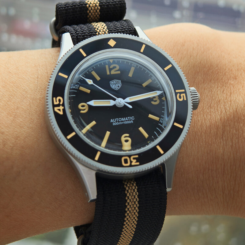 Часы WatchDive WD50 Fathom NH35 с автоматическим механизмом 50-fathom, часы с сапфировым стеклом C3, светящиеся водонепроницаемые наручные часы 300 м