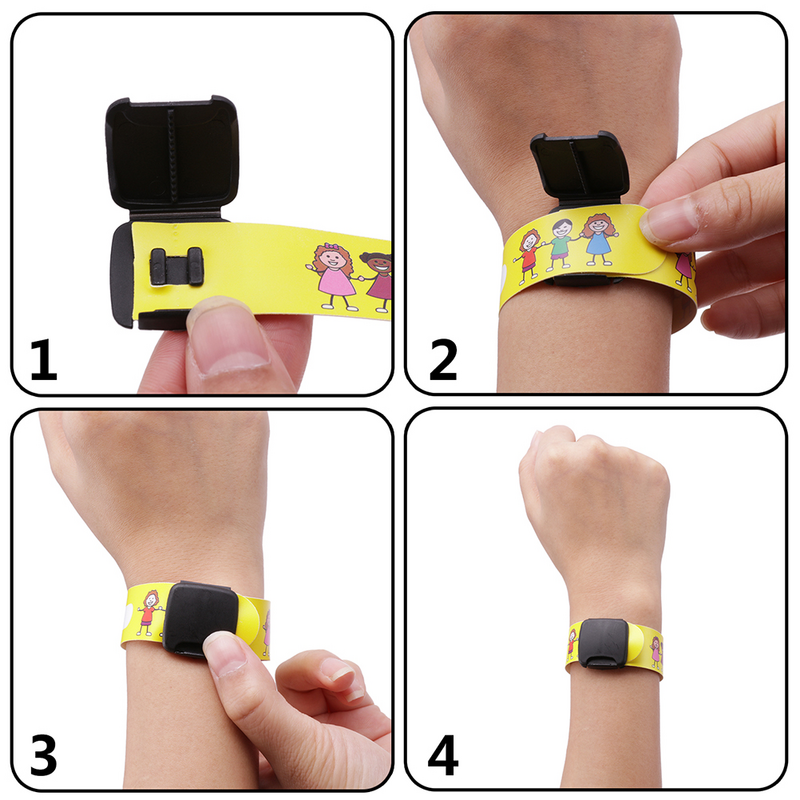 Id Kids bracciale braccialetti di sicurezza per bambini braccialetti di identificazione impermeabile braccialetti con cinturino perso cinturini Anti-polso riutilizzabili