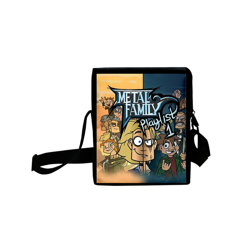 Metal Family Cartoon 2023 New Bag Fashion Daypack Oxford Cloth Satchel Bag Unisex Bag