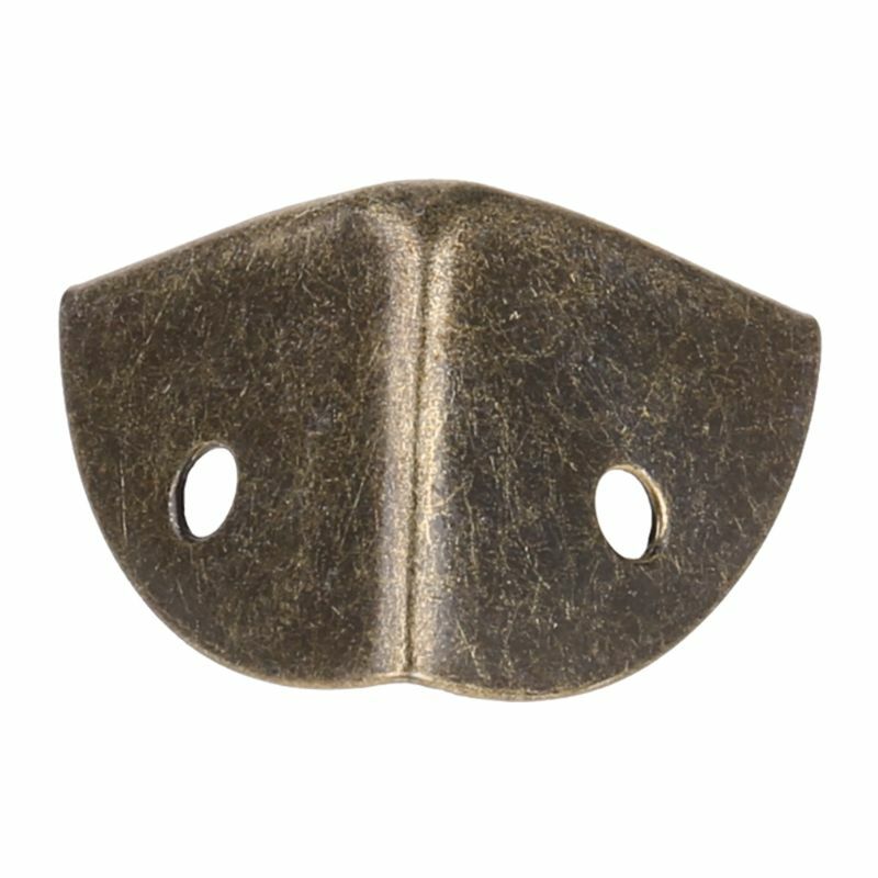 Meubelhoekbeschermer Antiek Brons Sectorrand Decoratieve metalen hoekbeschermer voor opbergdoos Sieraden voor Case Cab