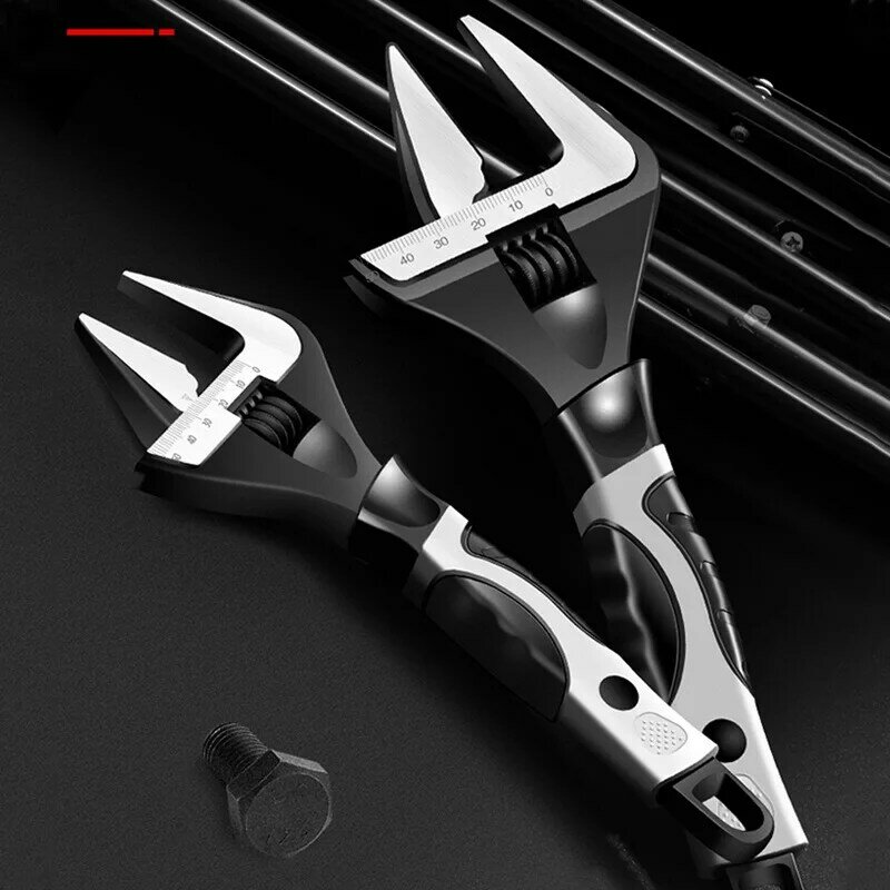 Adjustable Wrench Stainless Steel Universal Spanner Mini Nut Key Bathroom Wrench High Quality Plumbing Repair Tool