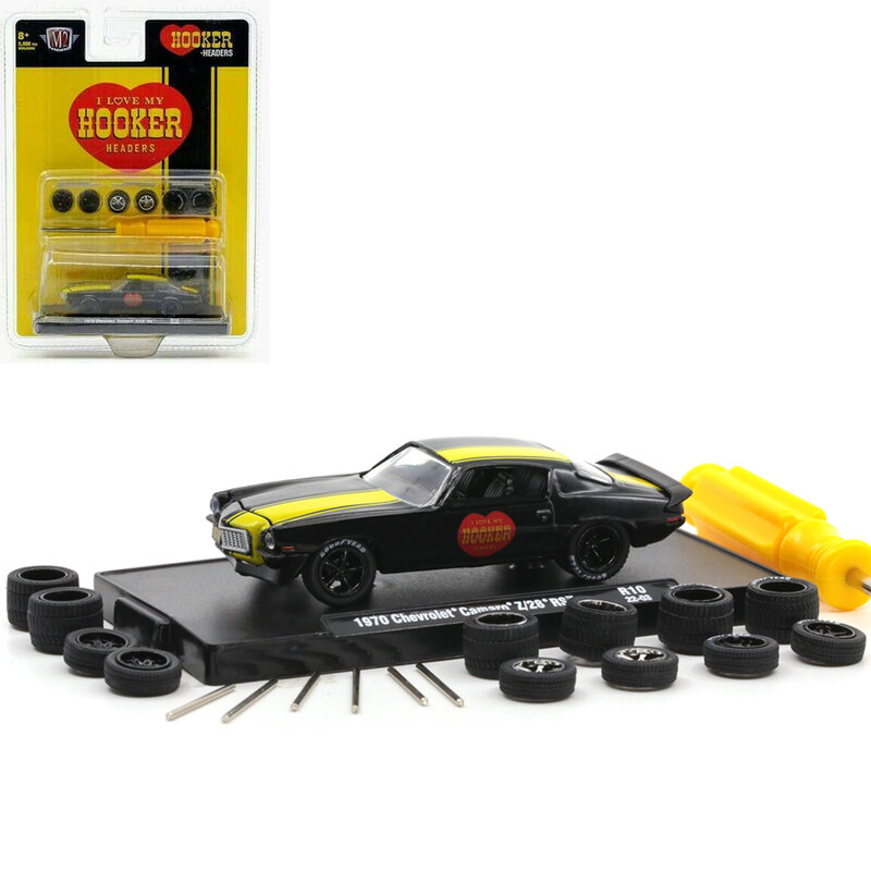 Modelo de coche de aleación fundido a presión, máquina M2 1/64, colección de coches de simulación, juguetes para regalos