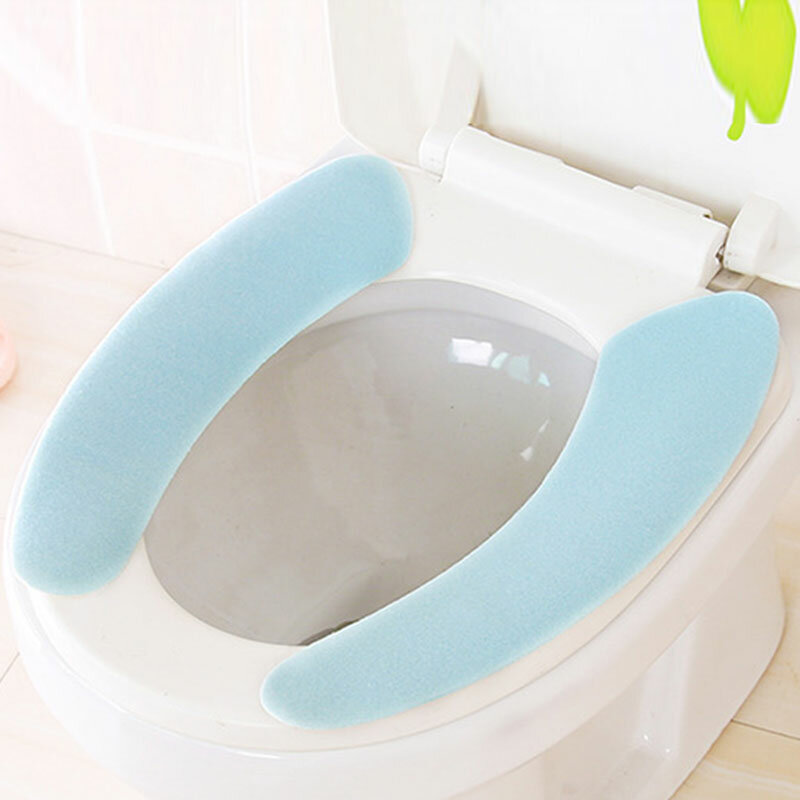 Nuovo cuscino del sedile del water bagno lavabile salute appiccicoso tappetino coprisedile cuscino per uso domestico cuscinetti caldi morbidi riutilizzabili