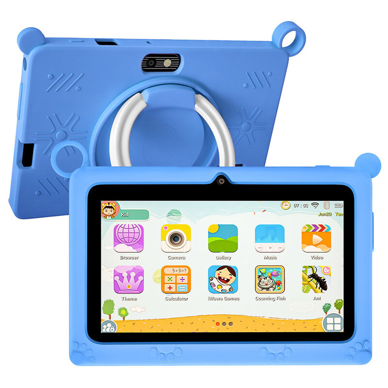 Nuovi Tablet per bambini da 7 pollici giochi educativi per l'apprendimento Android Quad Core 4GB RAM 64GB ROM doppia fotocamera regali per bambini Tablet 4000mAh