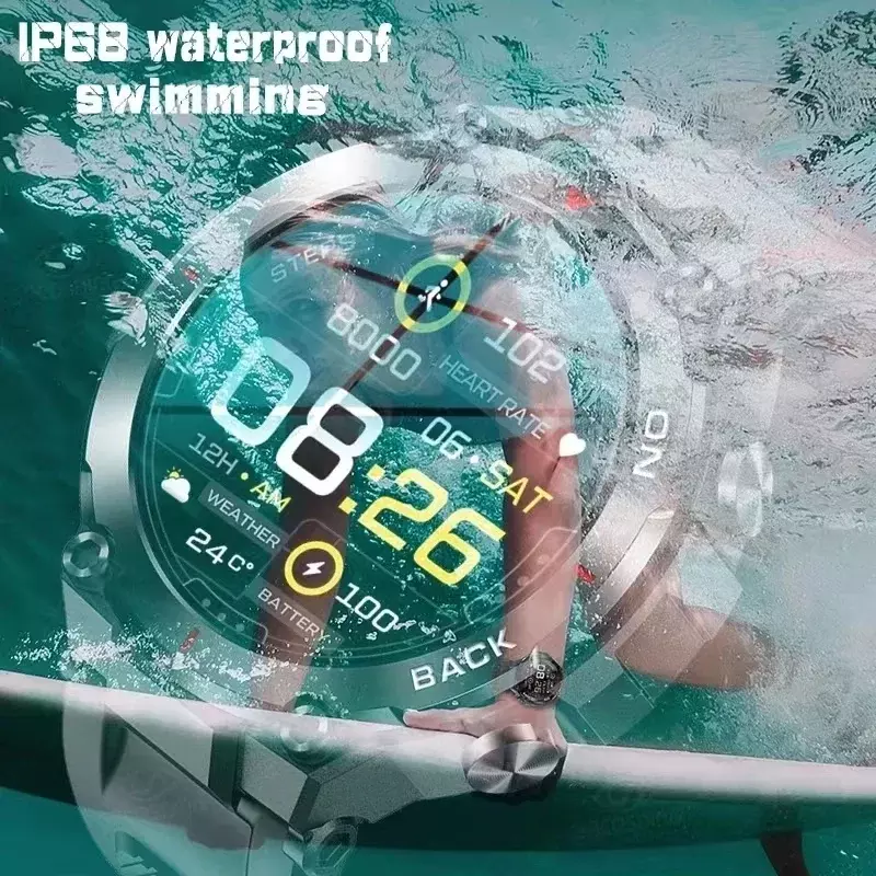 Смарт-часы Mi Home с GPS, мужские спортивные водонепроницаемые фитнес-часы с пульсометром и оксиметром