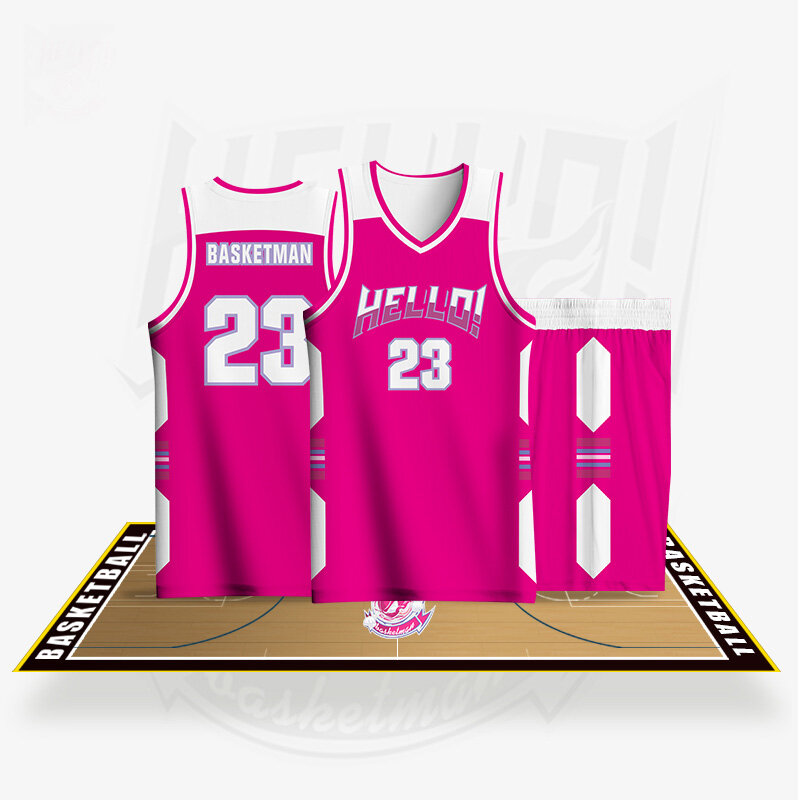 BASKETMAN Basketball Sets For Men Full Sublimation Printed Name Number Logo Jerseys Shorts Uniforms Exercise Training Tracksuits
