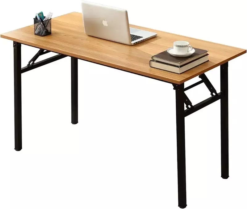 OEING 39.4 inches Small Computer Desk for Home Office Folding Table Writing Table for Small Spaces Study Table Laptop Desk