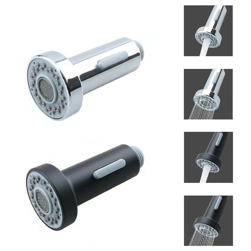 Kitchen Pull Out Faucet Sprayer Nozzle Water Saving Bathroom Basin Sink Shower Spray Head Multifunction Replacement Pull Head