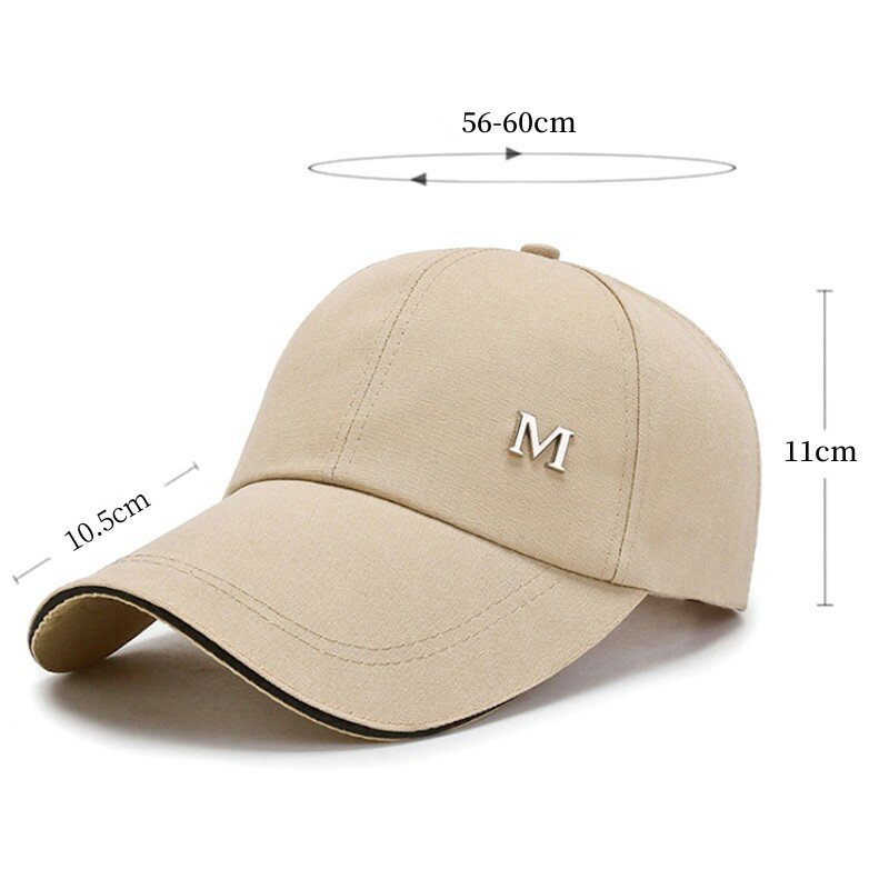 남녀공용 조절 가능한 통기성 야구 모자, 야외 스포츠 모자, 패션 태양 모자