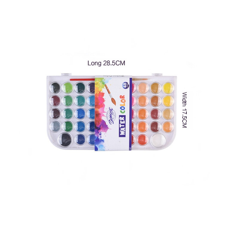 مجموعة ألوان مائية أحادية اللون للرسم الاحترافي ، مستلزمات فنية Pigmento ، ألوان مائية لامعة نيون أساسية من Acuarela ، 12 لونًا ، 21 لونًا ، 36 لونًا ، 48 لونًا