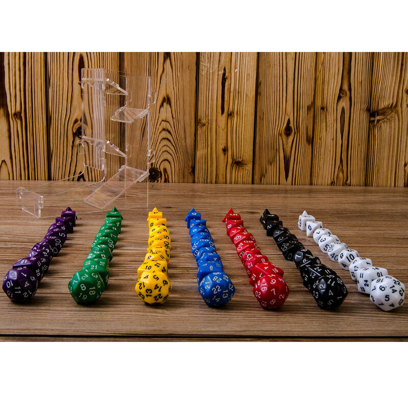 10 Pçs/Saco de Alta Qualidade Multi-Sided Dice Set para Surrouding Boutique Board Games Opcional Color Games Dice com Black Bag