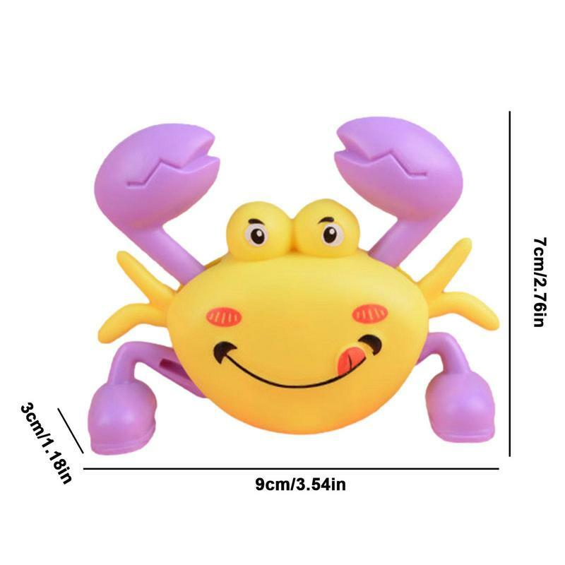 Baby Crab Cartoon Model Toy para crianças, Brinquedo educativo interativo para crianças, Brinquedo de simulação para crianças, Jardim em casa