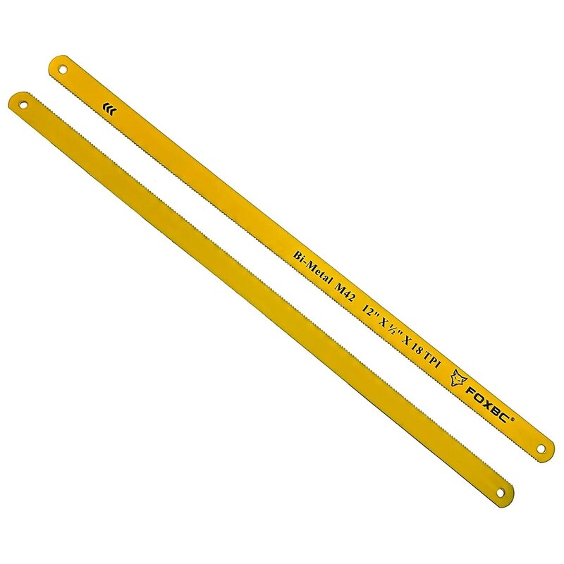 FOXBC-hojas de sierra para metales, accesorio para cortar madera, bimetal, M42, 18T, 24T, 10 piezas