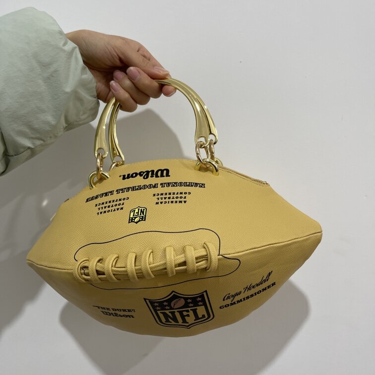 Американская креативная портативная Сумочка особой формы для регби, сумочка, нишевая Сумочка с высоким сенсором
