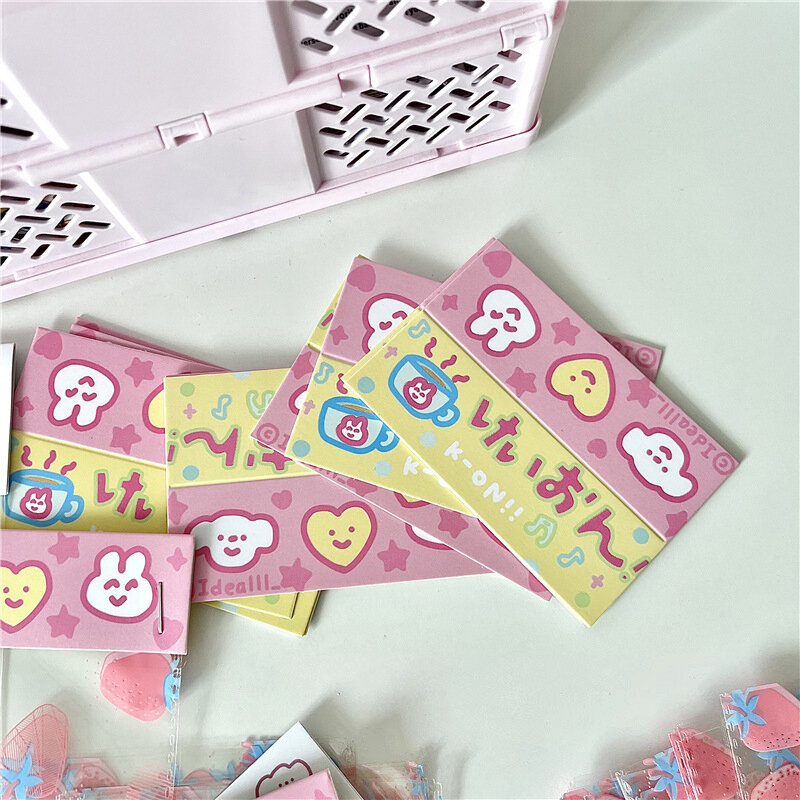 10pcs Cute White grazie Card Head Display Card Photo Card Collection Bag Packaging Tag materiale da imballaggio fai da te