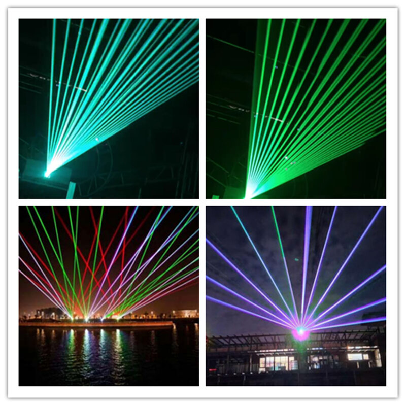 Projetor a laser impermeável a cores, luz de animação RGB, controle DMX512, qualidade superior, 100W, 1pc por lote