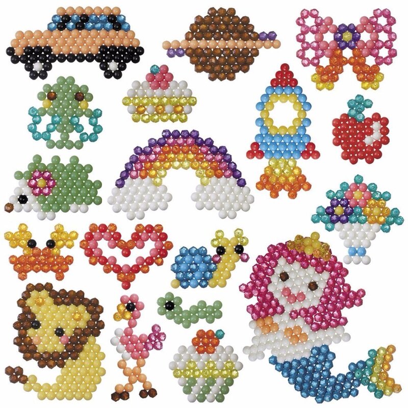 300 buah Paket isi ulang manik Hama Beads mainan Perler Pegboard Jigsaw Puzzle air ajaib Beadbond Fuse Beados