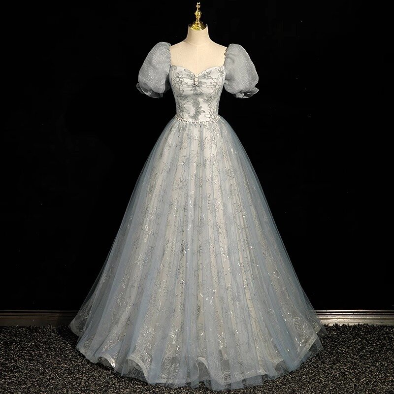 Женское бальное платье с жемчугом, бальное платье для выпускного вечера, для торжественных случаев, 15 лет