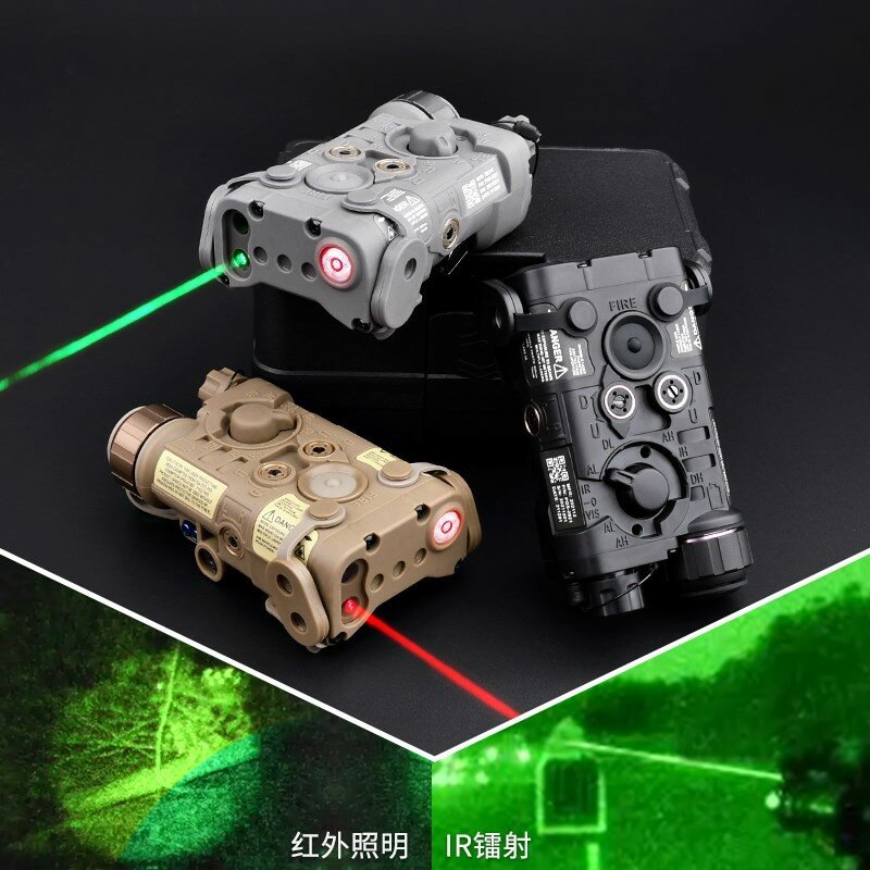 WASDN NGAL IR Illuminator Sight Red Green Dot IR Laser Strobe nessuna funzione di luce bianca per accessori softair da caccia su rotaia da 20mm