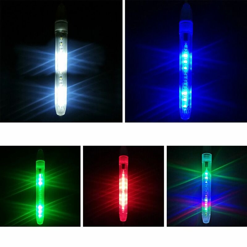 Hot Durable High Quality Deep  Drop Underwater Fishing Squid Bass Spoon Flash Lamp LED Lure Light