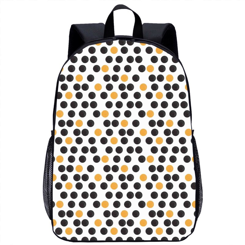 기하학적 도트 패턴 백팩, 소녀 소년 학교 가방, 어린이 학생 책 가방, 십대 노트북 가방, 데일리 캐주얼 보관 백팩