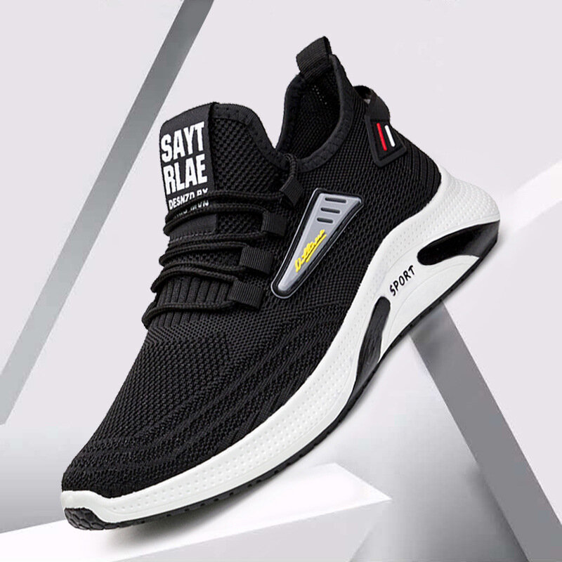 2022 New Popular Personality Flying Woven Spring Breathable Sports Fitness Basketball Casual Fashion Shoes