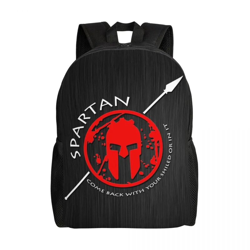 Tas punggung kapasitas besar, tas ransel kapasitas besar, tas punggung motif Sparta Race Sparta, tas sekolah kuliah tahan air untuk pria dan wanita