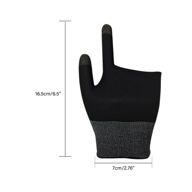 Guanti con punta delle anti-sudore Sensibili antiscivolo Touch-creen Gaming Finger Thumb Sleeves per Mobile Game