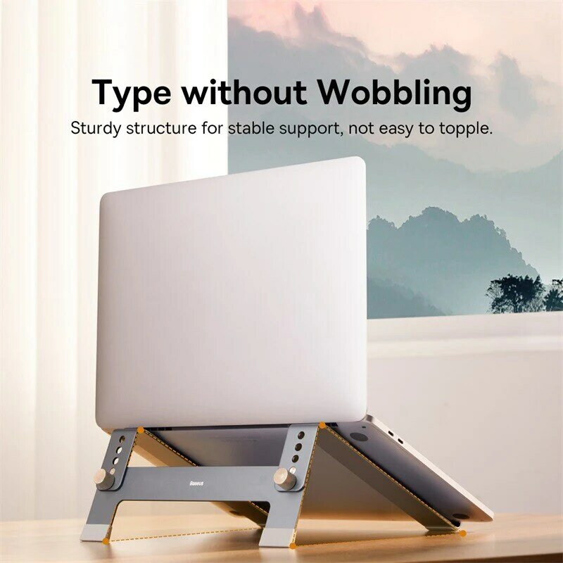 Baseus Laptop Stand Unterstützung für Notebook Aluminium legierung 4 Gänge verstellbarer vertikaler Ständer für MacBook Air Pro 17 ''Laptop Ständer