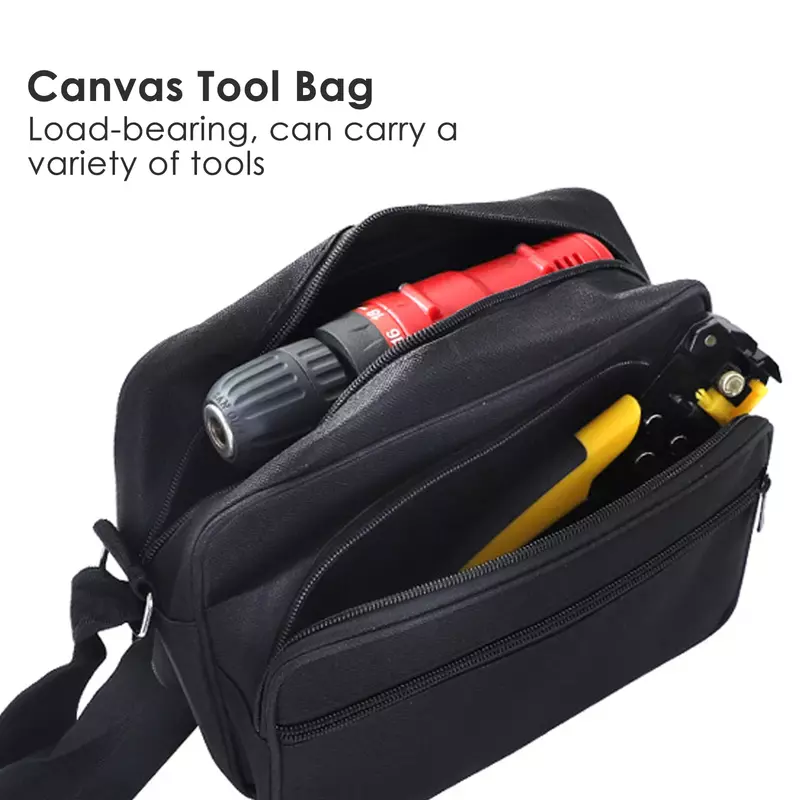 Oxford Canvas Chisel Electrician Toolkit Multi-functional Single Shoulder Bag Hardware Parts Electrician Toolkit Tool Bag