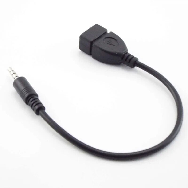 3,5-mm-Buchse Stecker auf USB-Buchse 3,5-Stecker Konverter Kopfhörer Kopfhörer Audio-Kabel Adapter Anschluss kabel für MP3-PC J17