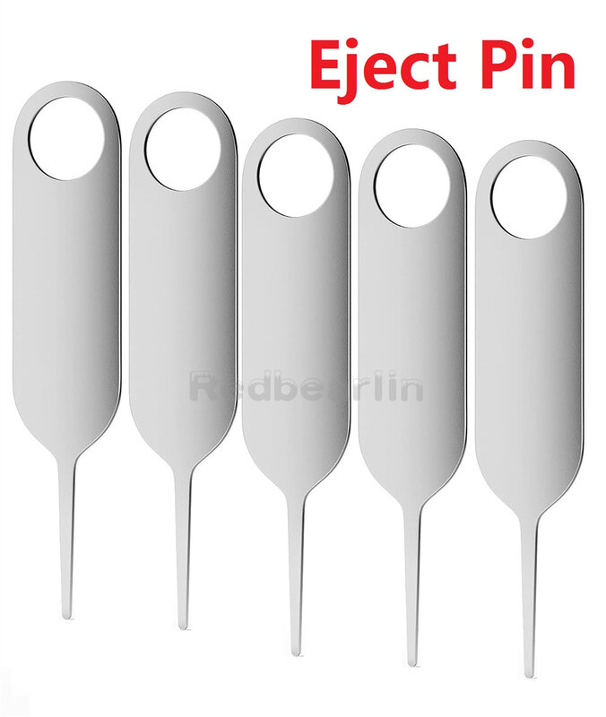 1000 Stuks Sim Kaart Lade Verwijdering Eject Pin Sleutel Tool Sim Kaart Naald Voor Iphone Samsung Smartphone