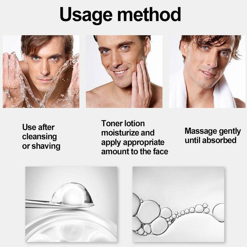 Creme facial hidratante masculino, controle de óleo, tratamento para acne, clareamento, anti-envelhecimento, anti-rugas, creme de dia, 50g
