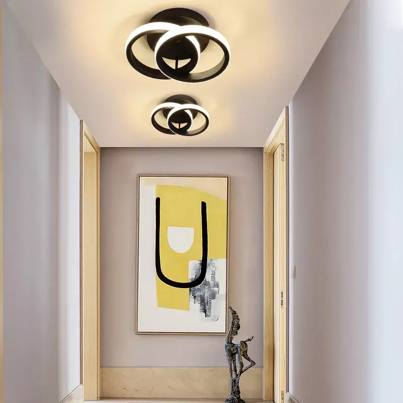 Plafonnier LED au Design Moderne, Luminaire Décoratif d'Nik, Idéal pour un Couloir, un délégations ou un Bureau
