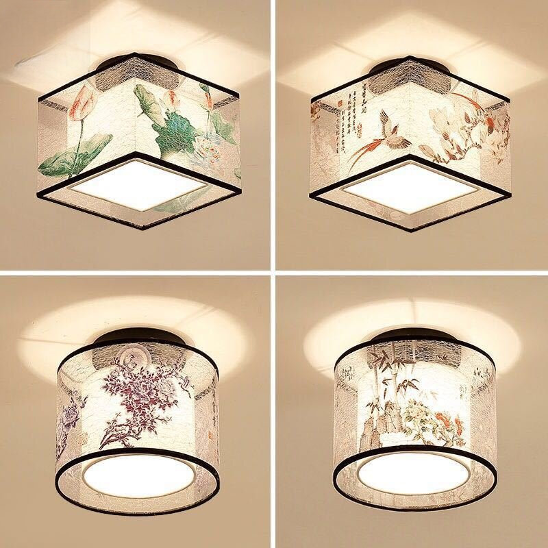 Lámpara de techo LED con diseño de pájaro de loto, luz moderna y sencilla para sala de estar, dormitorio, estudio, Hotel, KTV, mesita de noche, decoración de habitación